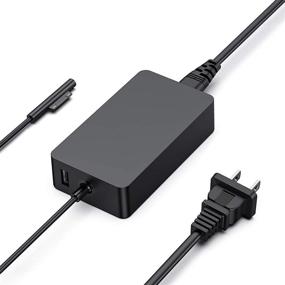 img 3 attached to 💡 Microsoft Surface Pro Charger - 44W 15V 2.58A Power Supply for Surface Pro 7, 6, 5, 4, 3, Surface Laptop 1/2/3, Surface Go 1/2, and Surface Book 1/2 with Additional 5V USB Charging Port