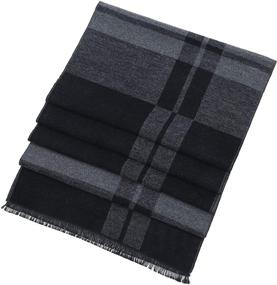img 1 attached to 🧣 Opulent Men's Accessories: Luxurious Long Cotton Scarf for Men