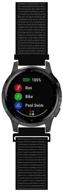 ⌚ leiou нейлоновый спортивный ремешок quick release watch band (10#, 5.3"-6.7") - совместим с garmin vivoactive 4s логотип