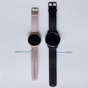 img 3 attached to ⌚ Leiou Нейлоновый спортивный ремешок Quick Release Watch Band (10#, 5.3"-6.7") - Совместим с Garmin vivoactive 4S