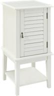 🏛️ stylish and functional powell furniture shutter door table in white - perfect for any room logo