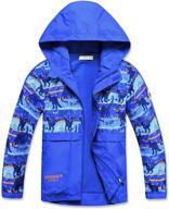 waterproof winter fleece boys' clothing - jackets raincoat logo