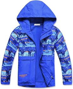 img 4 attached to Waterproof Winter Fleece Boys' Clothing - Jackets Raincoat