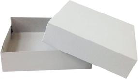 img 1 attached to 🎁 High Gloss White Gift Boxes - 10 Count by Black Cat Avenue, 6-1/2"x6-1/2"x1-5/8