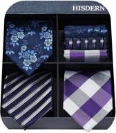 👔 hisdern classic necktie elegant collection: optimized men's accessories in ties, cummerbunds & pocket squares logo