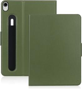 img 4 attached to 📱 FYY iPad Pro 12.9" 3rd Gen Case 2018 - Pencil Holder, Apple Pencil Charging Supported - Luxury Cowhide Genuine Leather Handcrafted Cover, Auto Sleep-Wake Feature - Green