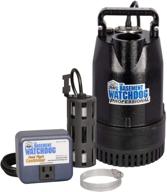 🌊 high-performance top discharge submersible sump pump - the basement watchdog model sit-50d - 1/2 hp, 4,400 gph (at 0 ft.) & 3,540 gph (at 10 ft.) - cast iron, dual micro reed float switch and controller logo