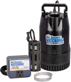 img 3 attached to 🌊 High-Performance Top Discharge Submersible Sump Pump - THE BASEMENT WATCHDOG Model SIT-50D - 1/2 HP, 4,400 GPH (at 0 ft.) & 3,540 GPH (at 10 ft.) - Cast Iron, Dual Micro Reed Float Switch and Controller