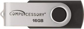 img 1 attached to 💾 Black Compucessory CCS26467 USB Flash Drives with Password Protection