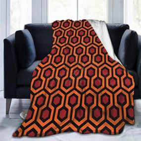 img 4 attached to 🛏️ ANJAY Throw Blanket - Luxuriously Plush and Versatile for Bed, Couch, and All Year Round Comfort (60x80 Inches) - Inspired by The Shining's Overlook Hotel Carpet