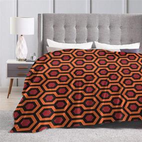 img 1 attached to 🛏️ ANJAY Throw Blanket - Luxuriously Plush and Versatile for Bed, Couch, and All Year Round Comfort (60x80 Inches) - Inspired by The Shining's Overlook Hotel Carpet