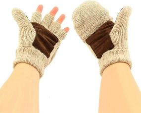 img 2 attached to Thinsulate Thick Knitted Mitten Gloves Men's Accessories for Gloves & Mittens