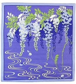 img 4 attached to Furoshiki: Japanese Traditional Wrapping Cloth (Flower Scene with Spring Wisteria)