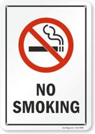 smartsign aluminum legend smoking graphic logo