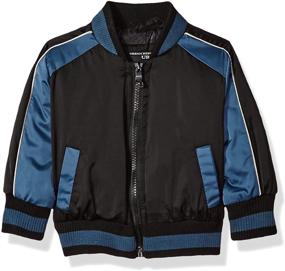 img 3 attached to Urban Republic Baby Boys 👶 Classic Bomber Jacket in Heavy Poly Satin