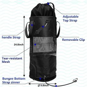 img 2 attached to 🛶 Upgrade Boat Trash Bag - Portable Mesh Trapper Bag with Scuff Erasers and Cleaning Cloth for Indoor and Outdoor Use on Boats