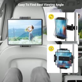 img 1 attached to AHK Headrest Universal Smartphones Compatible