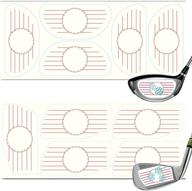 🏌️ golf club impact labels tape for men and women - standard size for irons and woods. improve swing training and practice with accurate ball hitting recorder - finger ten oversized irons/woods stickers logo