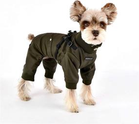 img 1 attached to 🐶 Puppia Garnet Pet Coat PLSD-JP1663-BK-L - Black, Large