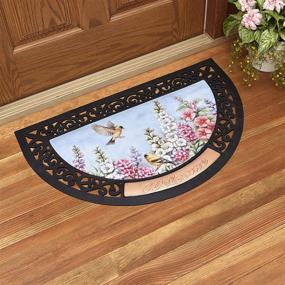 img 1 attached to 🎄 The Lakeside Collection Holiday Doormat: 6-Piece Set with Interchangeable Graphic Inserts