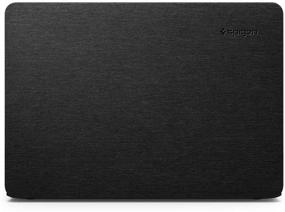 img 4 attached to 🖥️ Spigen Thin Fit MacBook Air 13 inch Case: Retina Display 2020/2019/2018 - A2337 M1/A2179/A1932 Black