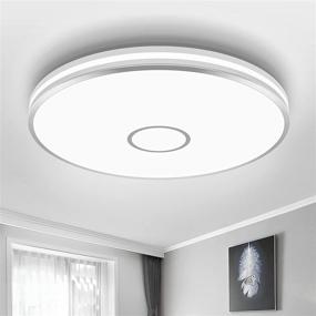 img 2 attached to Airand 15 Inch Flush Mount LED Ceiling Light Fixture - Modern 40W 3800LM Lamp for Bedroom, Kitchen, Living Room, Bathroom, Hallway, Stairwell - Waterproof IP44, 5000K Daylight White