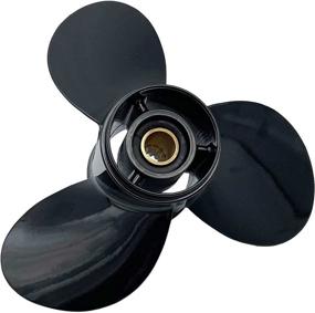 img 1 attached to 🛥️ Aluminum Cupped Propeller Boat Prop Set - Replacement for Johnson, Evinrude, E-TEC (10 1/4x10, 11, 12, 13, 14, 15) - Ideal for 15-35HP Outboard Motors