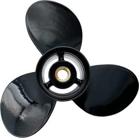 img 3 attached to 🛥️ Aluminum Cupped Propeller Boat Prop Set - Replacement for Johnson, Evinrude, E-TEC (10 1/4x10, 11, 12, 13, 14, 15) - Ideal for 15-35HP Outboard Motors