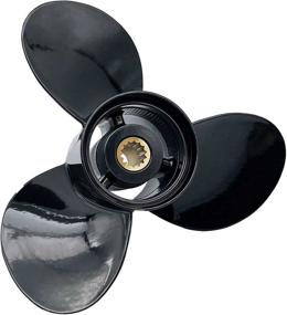 img 4 attached to 🛥️ Aluminum Cupped Propeller Boat Prop Set - Replacement for Johnson, Evinrude, E-TEC (10 1/4x10, 11, 12, 13, 14, 15) - Ideal for 15-35HP Outboard Motors