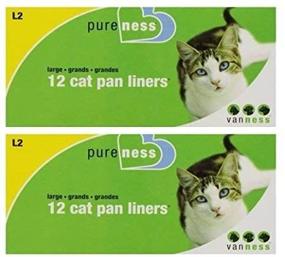 img 3 attached to 🐱 Convenient 2 Pack: Pureness Large Cat Pan Liners, 12 Count for Easy Cleaning!