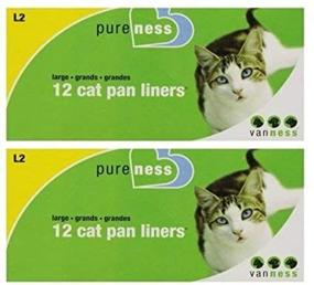 img 4 attached to 🐱 Convenient 2 Pack: Pureness Large Cat Pan Liners, 12 Count for Easy Cleaning!