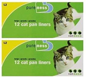 img 2 attached to 🐱 Convenient 2 Pack: Pureness Large Cat Pan Liners, 12 Count for Easy Cleaning!