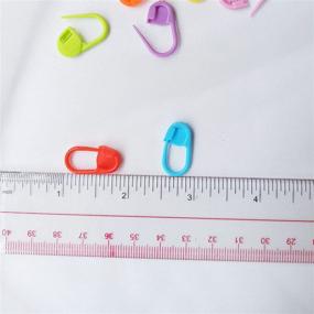 img 1 attached to 🧵 200pcs Knitting Stitch Markers and 9pcs Sewing Needles: Storage Box Included! High-Quality Plastic Crochet Clip Markers in Vibrant Colors. Smooth Surface and Stitch Needle Clip Counters Ensure Safe DIY Projects.