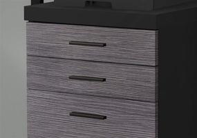 img 3 attached to 🗄️ Black 3 Drawer File Cabinet by Monarch Specialties - Optimal Filing Cabinet