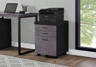 🗄️ black 3 drawer file cabinet by monarch specialties - optimal filing cabinet логотип