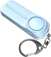 🔑 weten self defense personal alarm keychain: 130 db siren & led light for safety – emergency alert whistle for men, women, children, seniors, and joggers (blue) logo