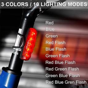 img 2 attached to KEYWELL USB Rechargeable Bike Tail Light – Super Bright LED Bicycle Rear Light with Red/Blue/Green Color – Waterproof Taillight for Cycling Safety