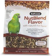 zupreem nutblend smart pellets bird food: usa-made daily nutrition with essential minerals & vitamins for african greys, senegals, amazons, eclectus, cockatoos, parrots & conures logo