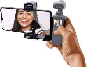 img 4 attached to 🎥 Movo OPR-50 Smartphone Video Rig: DJI OSMO Pocket 1, 2 Compatible, Stabilizer for Video Recording - Includes Smartphone Mount, 2X Shoe Mount for Microphone, Light, and More