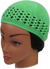 img 1 attached to SSK Knit Kufi Hat - Shoe String King Koopy Cap - Crochet Beanie