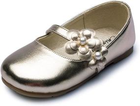 img 4 attached to Shinning Flower Girls Silver Little Apparel & Accessories Baby Girls for Shoes