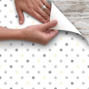 img 1 attached to 📦 Con-Tact Creative Covering Dottie Gray: Self-Adhesive Vinyl Drawer and Shelf Liner – 18''x20''; Ideal for Cabinets, Pantries, and Shelves