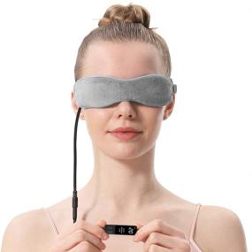 img 2 attached to 🔥 Heated Eye Mask for Stye Blepharitis Moist Treatment - Aroma Season, Flaxseed, Warm Therapy | Relieve Dry Eye Syndrome, Chalazion, Stye, MGD, and Blepharitis (Grey)