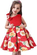 🌸 agqt flower shoulder floral birthday dresses for girls' clothing logo