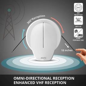 img 2 attached to 📡 Powerful Omnidirectional Amplified Outdoor TV Antenna with Exclusive Amplifier Booster | Support 4K 1080P UHF VHF Freeview HDTV Channels | Enhanced VHF Reception for Outdoor/RV/Marine | 20ft Coax Cable Included