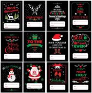 🎄 easy-to-use 120 pcs self adhesive christmas holiday name tags stickers: perfect decorative labels for christmas logo
