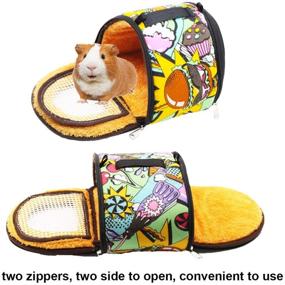 img 2 attached to 🐹 Upgraded ADOGGYGO Small Animals Hamster Carrier Bag: Portable Outgoing Bag with Strap for Hamster, Hedgehog, Squirrel, Mice, Rats, Sugar Glider - Enhanced Breathability