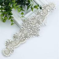 💎 enhance your wedding gown with our stunning crystal & rhinestone beaded bridal belt sash applique by shidianyi logo