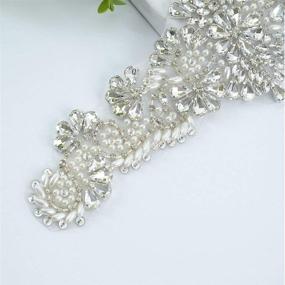 img 2 attached to 💎 Enhance Your Wedding Gown with our Stunning Crystal & Rhinestone Beaded Bridal Belt Sash Applique by ShiDianYi