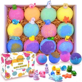 img 4 attached to Bath Bombs for Kids with Surprise Toys Inside - 12pack Bubble Bath Fizzies: Vegan Essential Oil Spa Bathbombs for Girls, Boys, Women - Skin Moisturize | Handmade Girl Gift Set | Kid Safe